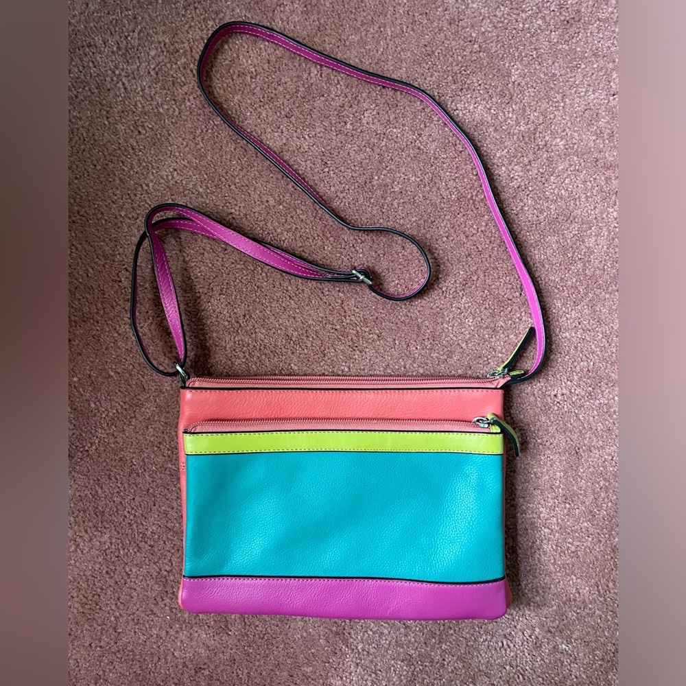 Paradise Rays Leather Crossbody